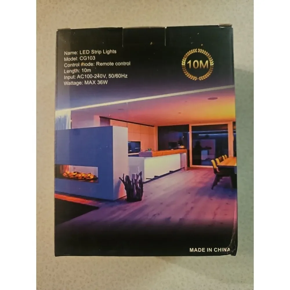 Led Strip Lights, 32.8Ft Flexible Color Changing RGB Led Wall Lights with Remote